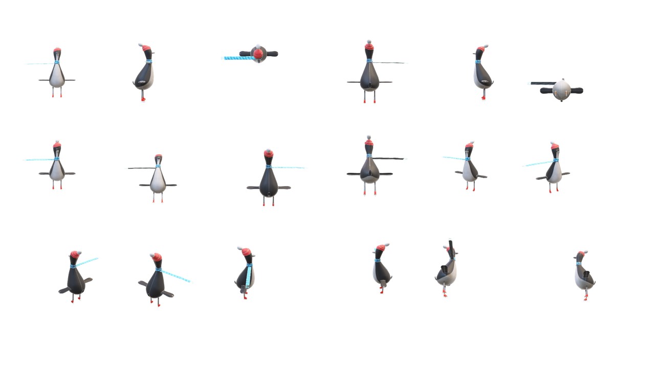 3D Penguin Model in PowerPoint