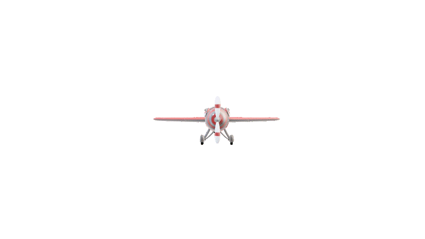 3D Airplan Model PowerPoint GIF – Scene 1