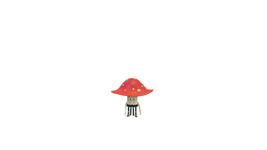 3D Mushroom Animated PowerPoint GIF – Scene 3
