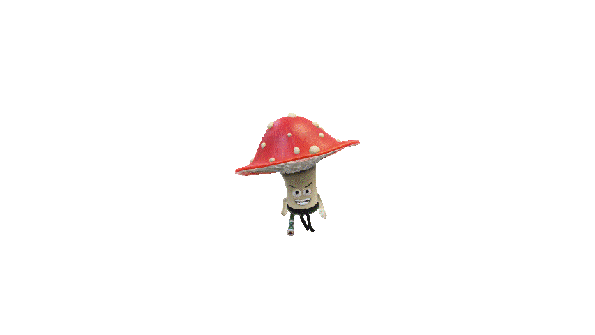 3D Mushroom Animated PowerPoint GIF – Scene 4
