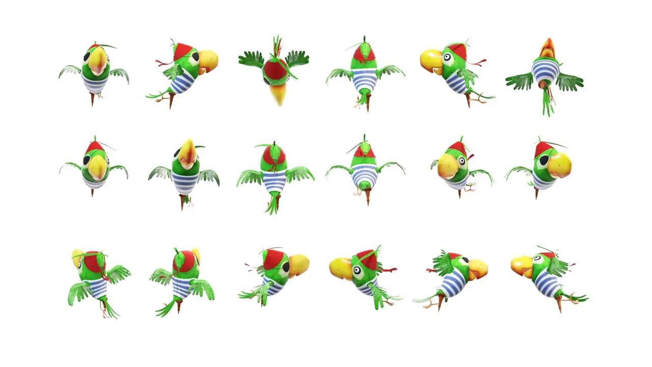 Animated 3D Parrot Model PowerPoint Featured Image