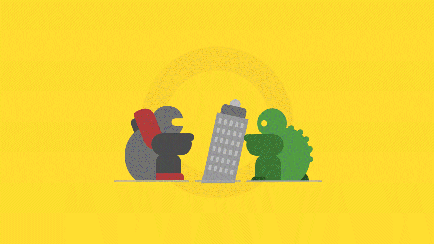 Godzilla Robot Fight Animation