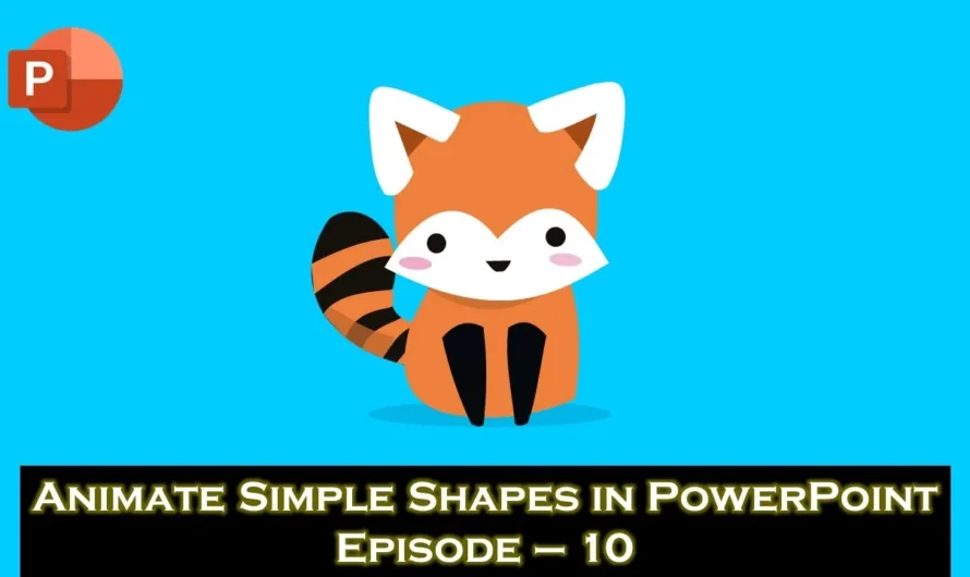 Animate Simple Shapes in PowerPoint: Creating a Cat Animation