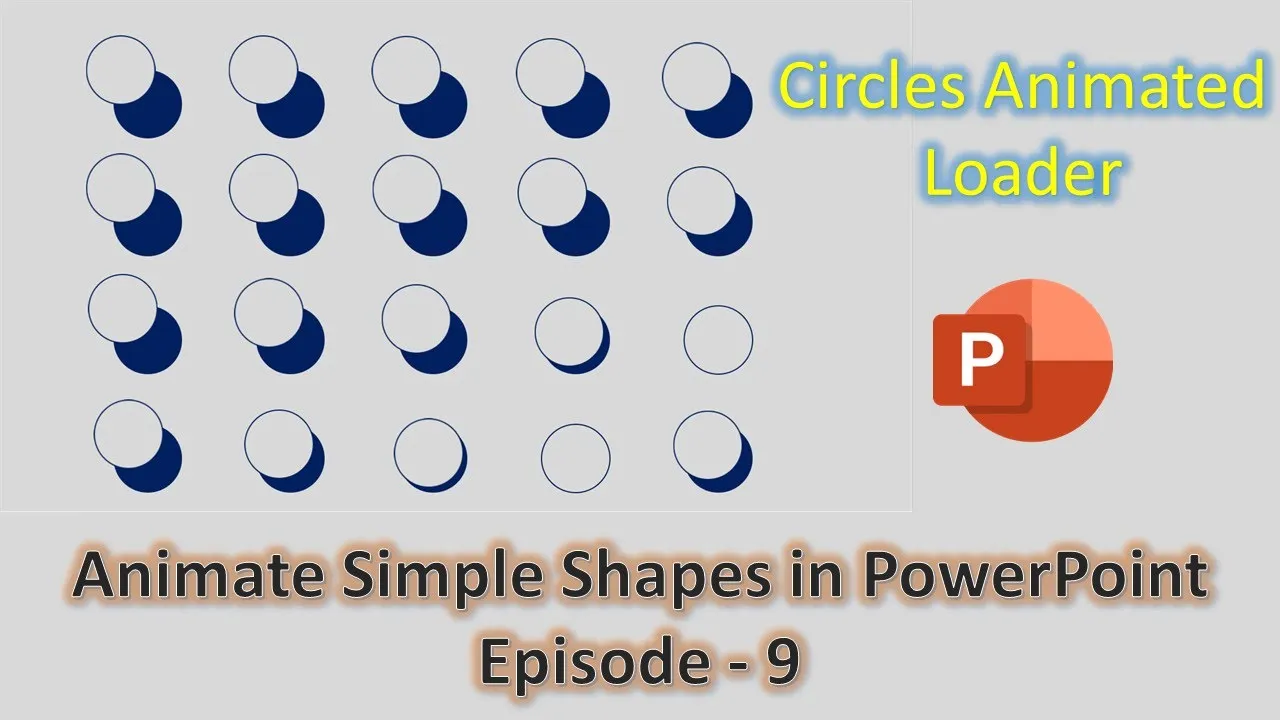 Circles Animated Loader PowerPoint Animation Tutorial