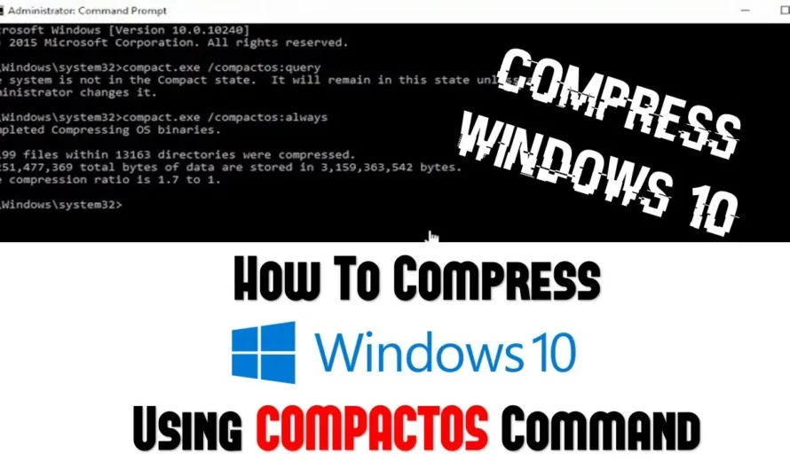 How to Use the Compact OS Command Line Utility in Windows 10