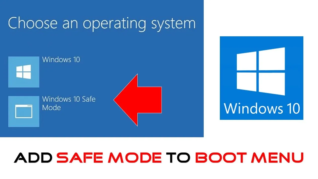 How To Add Safe Mode To Boot Menu in Windows 10 Tutorial