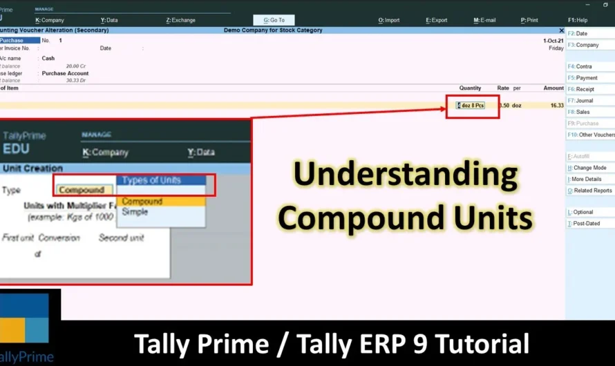 How To Create Compound Units in Tally Prime – A Step-by-Step Tutorial