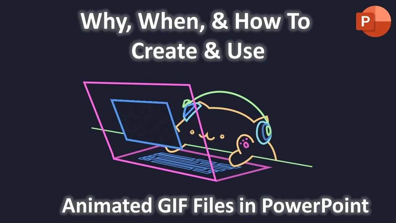 How To Create and Use Animated GIF Files in PowerPoint Tutorial