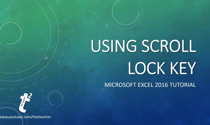 Mastering Excel Navigation with the Scroll Lock Key