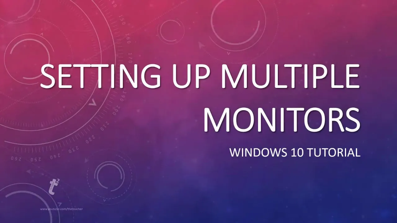 Multi-Monitor Setup in Windows