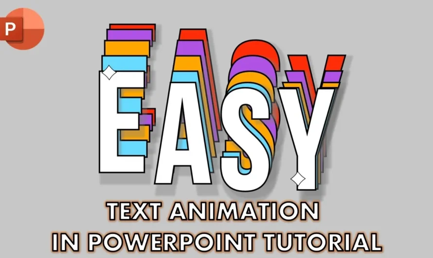 Creating Easy Text Animation in PowerPoint : A Step-by-Step Tutorial