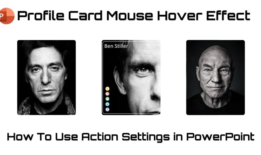 Creating Profile Card Hover Animation in PowerPoint : Morph Transition