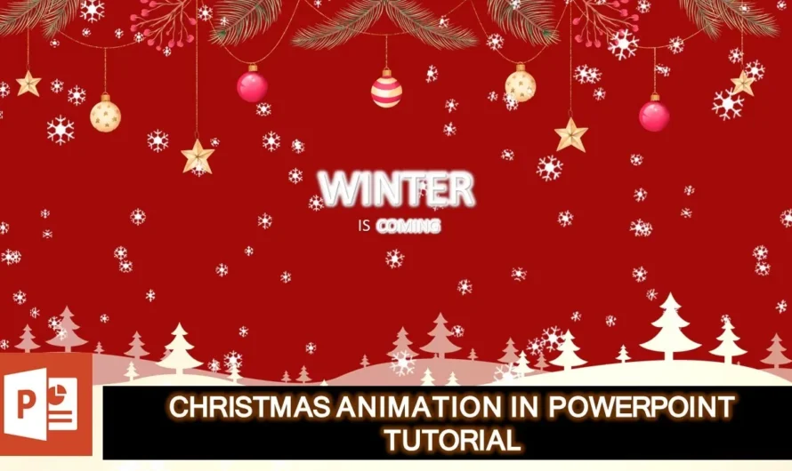 Winter Christmas Animation in PowerPoint