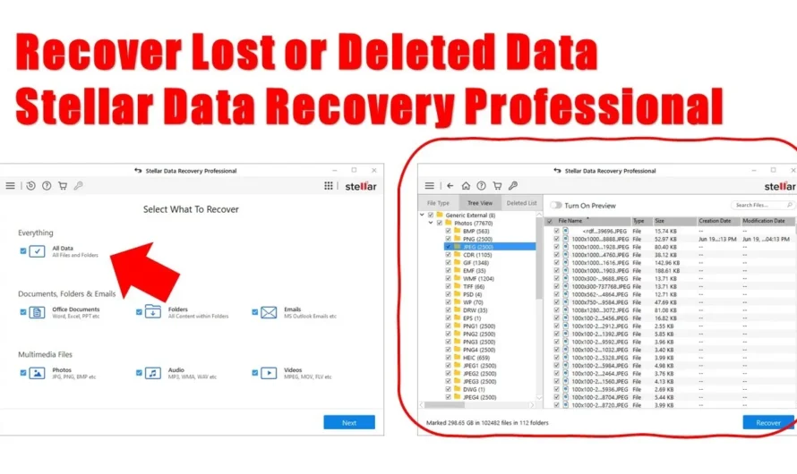 Recover Lost or Deleted Data with Stellar Data Recovery