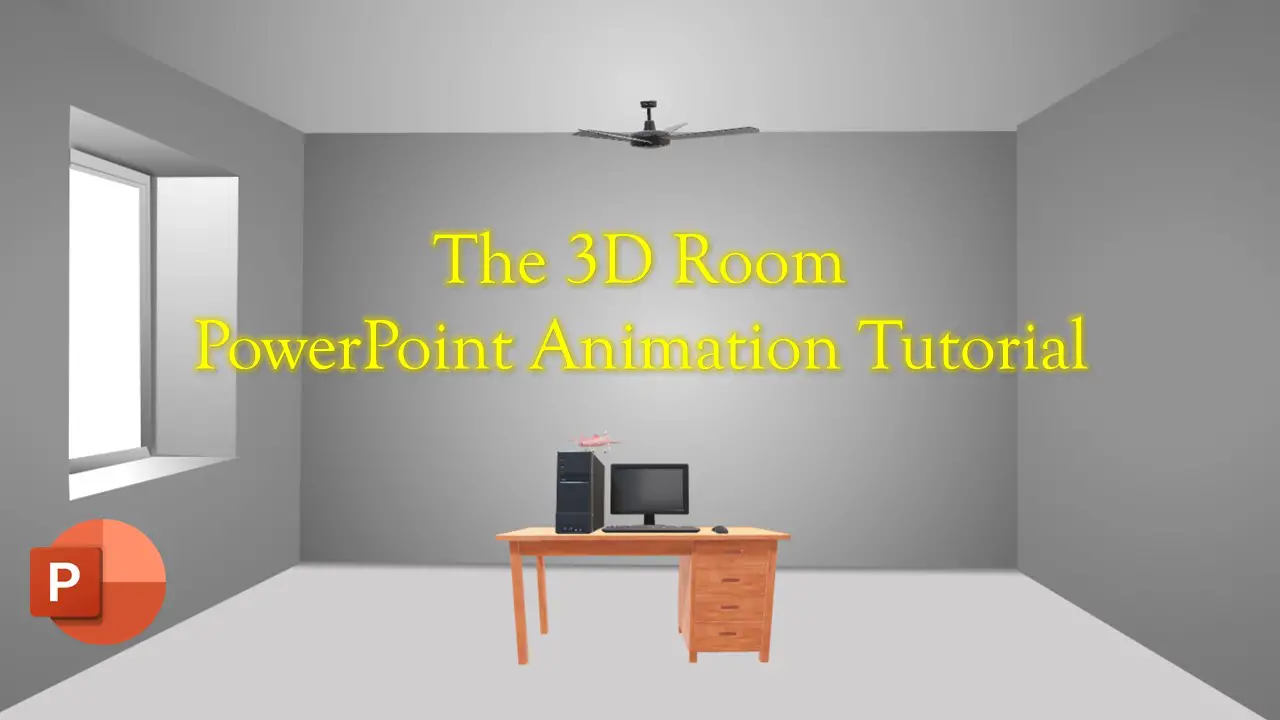 PowerPoint 3D Animation - The 3D Room
