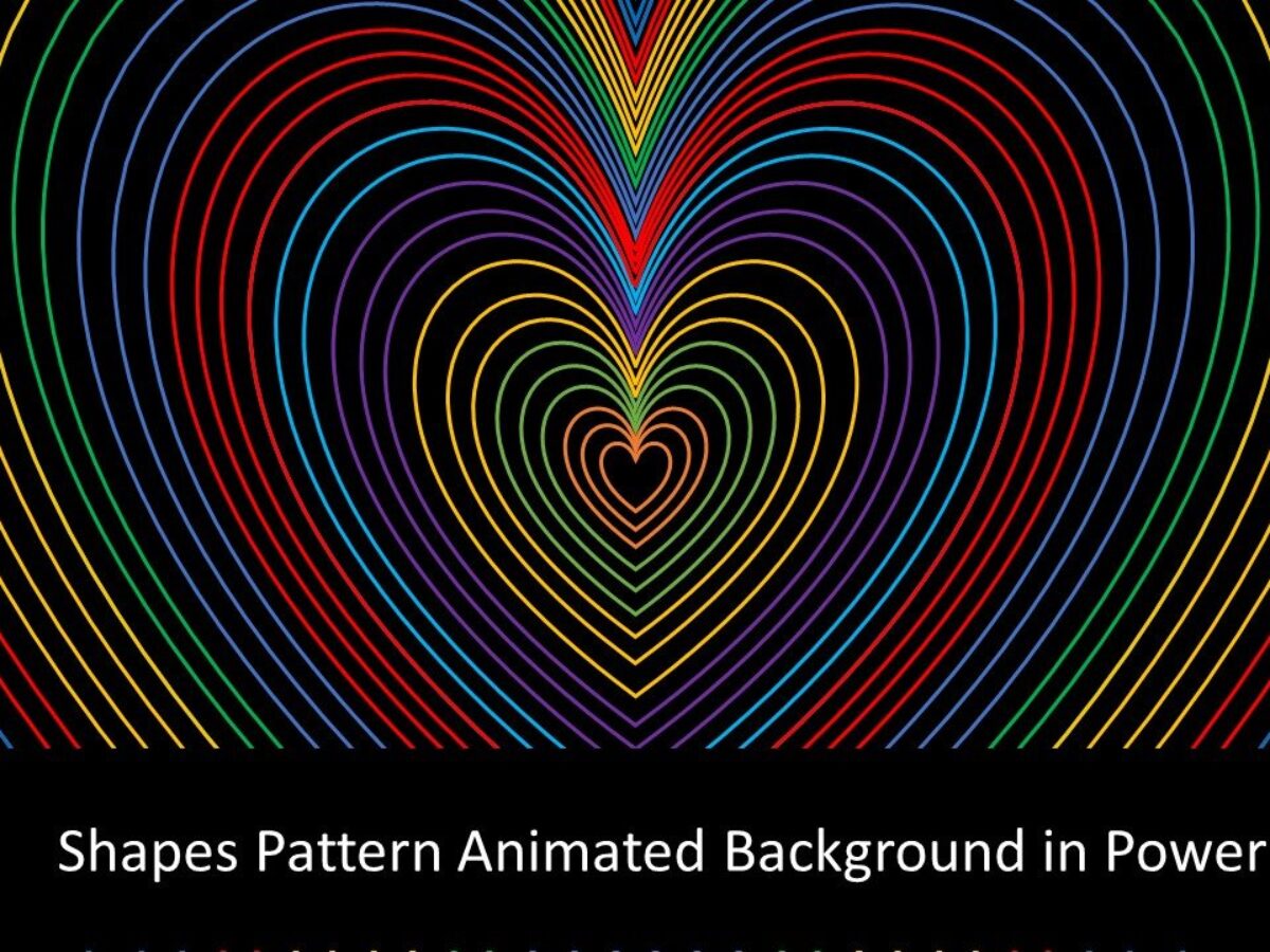 Shapes Pattern Animated Background Animation in PowerPoint 2016 / 2019  Tutorial
